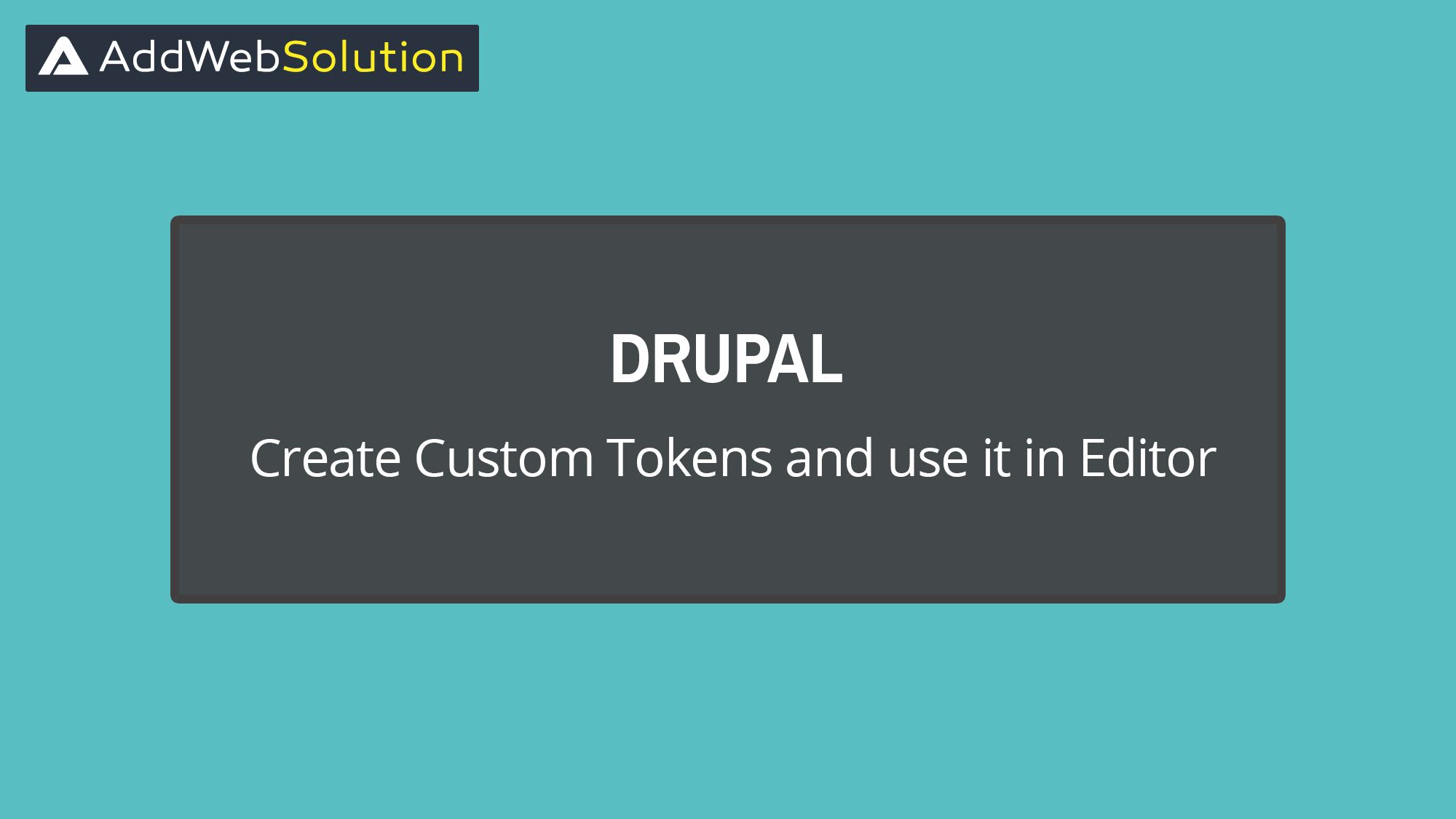Drupal Create Custom Tokens And Use It In Editor