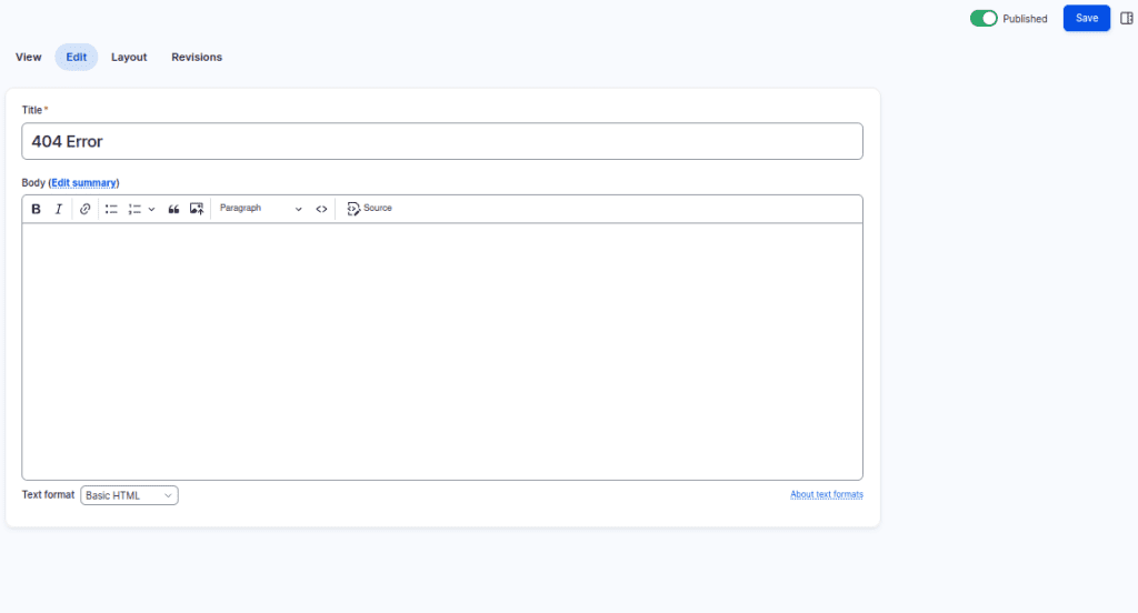 configure layout builder node