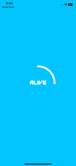 Alive splash screen