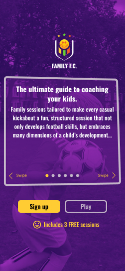 family FC screenshot signup